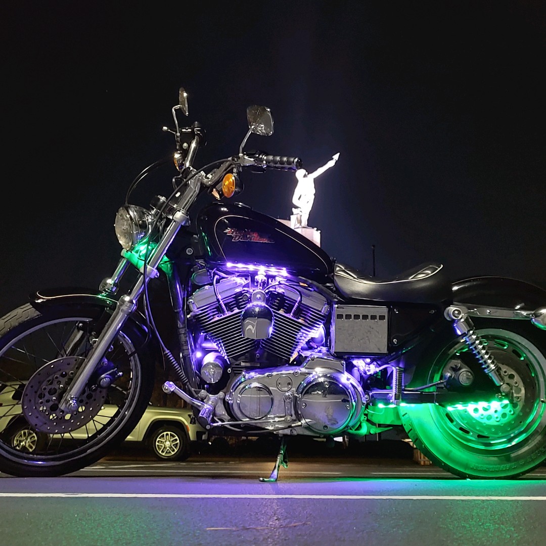 LED Motorcycle Accent Light Kits | XKchrome Smartphone App