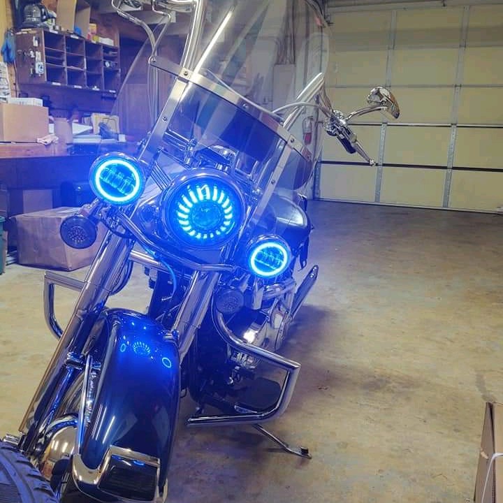 Led Light Custom Headlight Motorcycle LED Halo Headlight Kit For