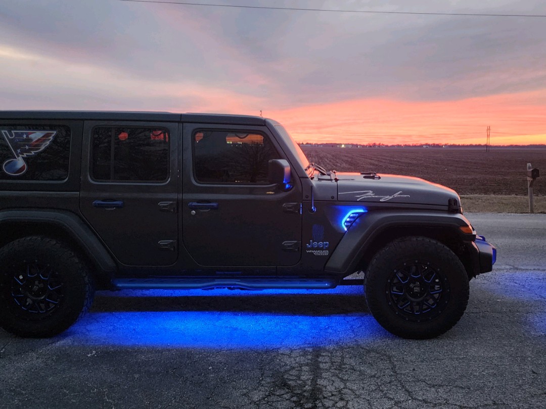 RGB+Amber Fender Vent Light For JEEP | XKCHROME SMARTPHONE APP